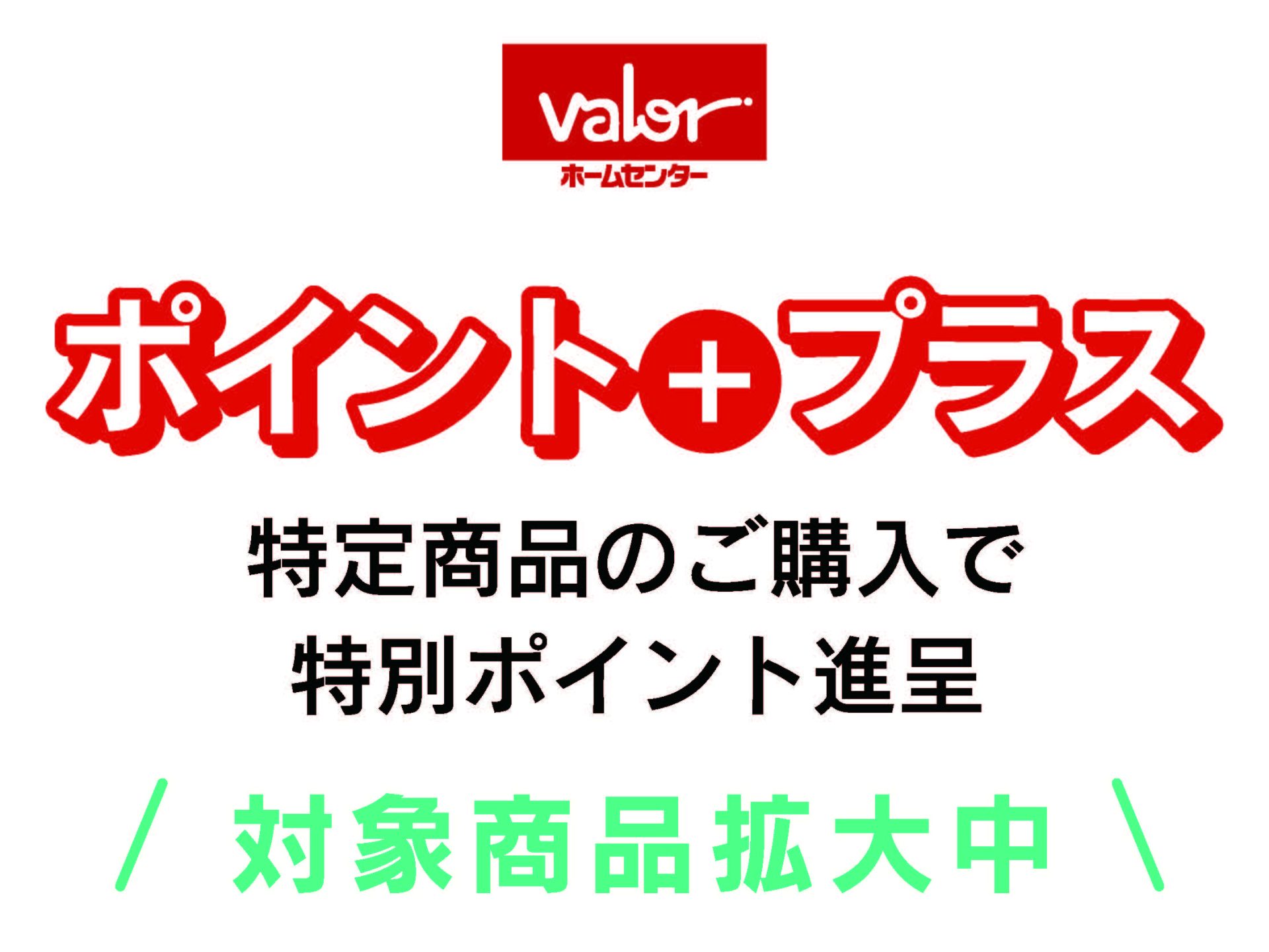 ホームセンターバロー特定商品のポイントプラス